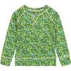 Green Floral Crewneck Sweatshirt - Sweatshirts - 1 - thumbnail