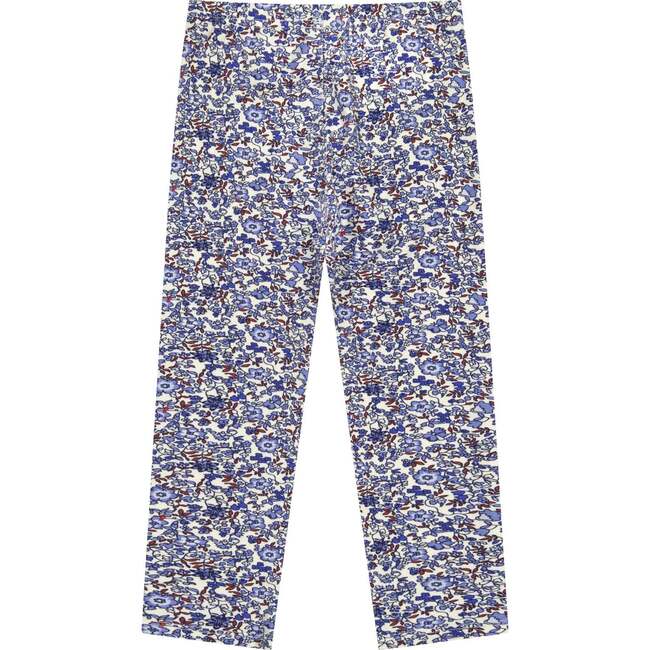 Blue Microfloral Legging - Leggings - 2