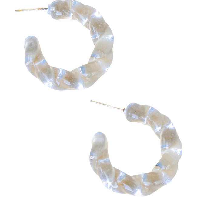 Ariana Small Hoop Earring, Lucite