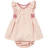 Edie Baby Dress, Pink Swiss Dot - Dresses - 1 - thumbnail