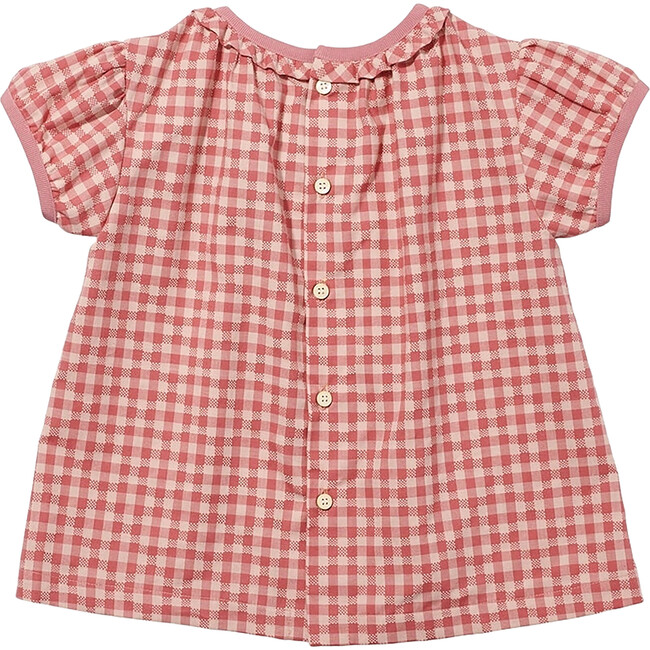 Margaret Blouse, Pink Gingham - Blouses - 2
