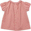 Margaret Blouse, Pink Gingham - Blouses - 2