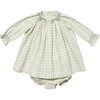 Willa Baby Dress, Green Tattersall - Dresses - 1 - thumbnail