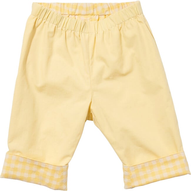 Reversible Baby Pant, Yellow Check