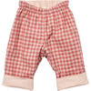 Reversible Baby Pant, Pink Gingham - Pants - 1 - thumbnail