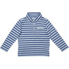 Parker Long Sleeve Polo, Sky Stripe - Polo Shirts - 1 - thumbnail