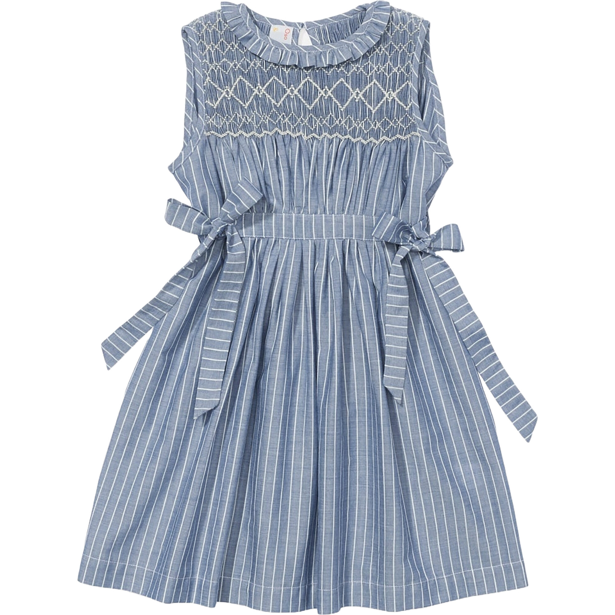Nora Dress, Chambray Stripe - Dresses - 1