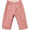Reversible Baby Pant, Pink Gingham - Pants - 2