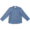 Lupo Shirt, Blue Flannel - Shirts - 1 - thumbnail