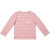 Edward Long Sleeve T, Rose Stripe - T-Shirts - 1 - thumbnail