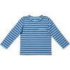 Edward Long Sleeve T, Ocean Stripe - T-Shirts - 1 - thumbnail