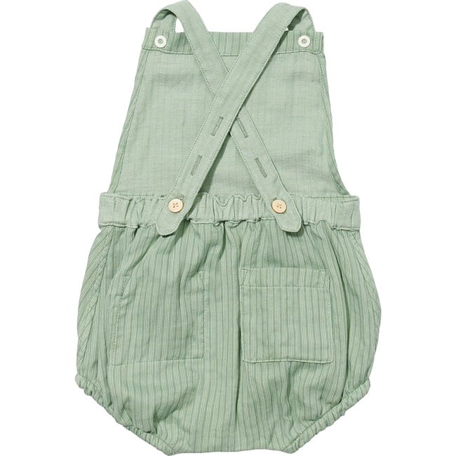 Frances Bubble, Green Herringbone - Onesies - 2