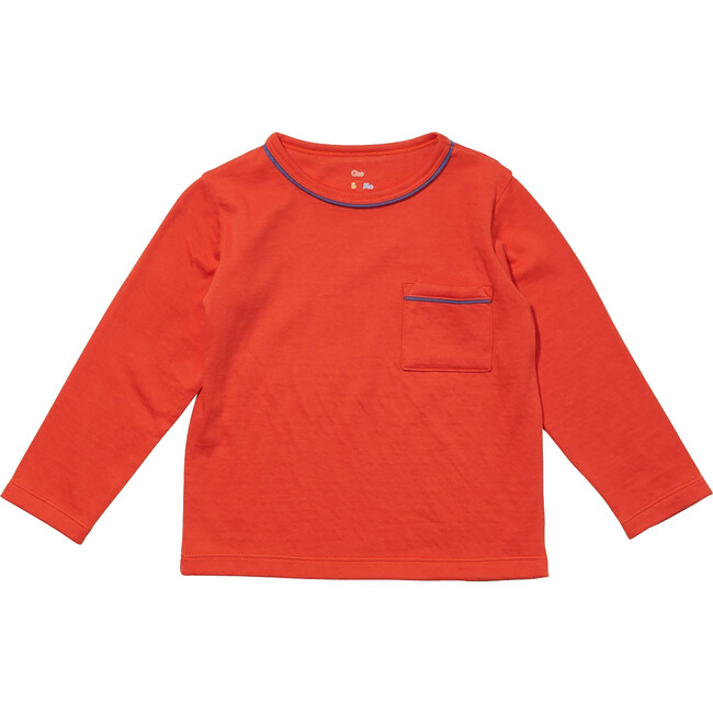 Edward Long Sleeve T, Oso Red