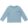 Edward Long Sleeve T, Dusty Blue - T-Shirts - 1 - thumbnail