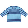 Edward Baby Long Sleeve T, Ocean Stripe - T-Shirts - 1 - thumbnail