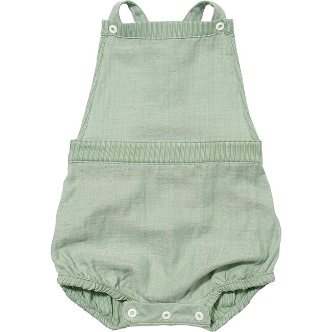 Frances Bubble, Green Herringbone - Onesies - 3