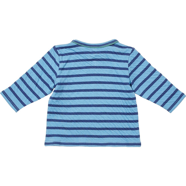 Edward Baby Long Sleeve T, Ocean Stripe - T-Shirts - 2