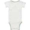 Crossbody Short Sleeve Onesie, Seafoam Piping - Onesies - 2