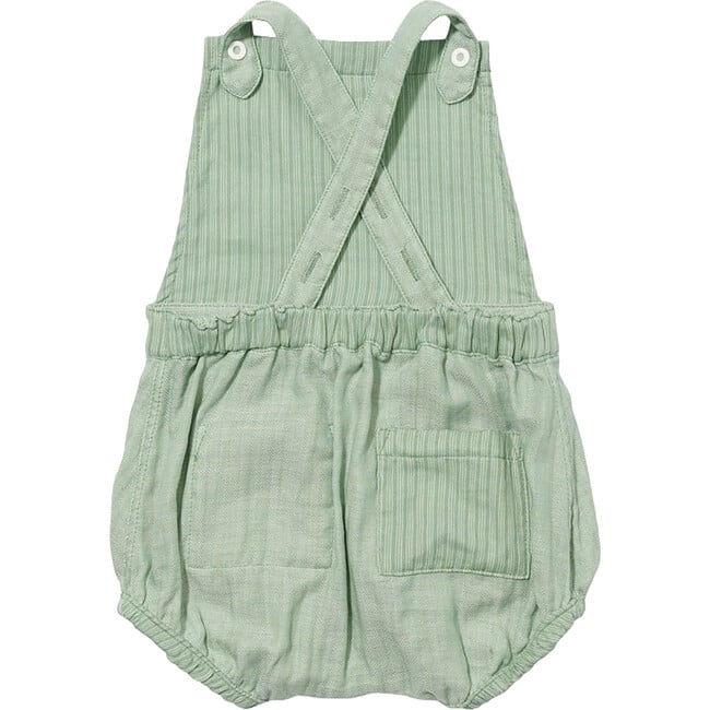 Frances Bubble, Green Herringbone - Onesies - 4