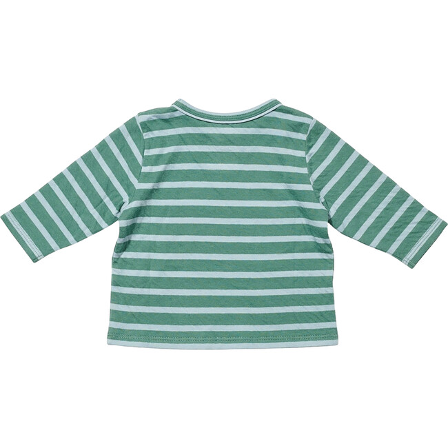 Edward Baby Long Sleeve T, Forest Stripe - T-Shirts - 2