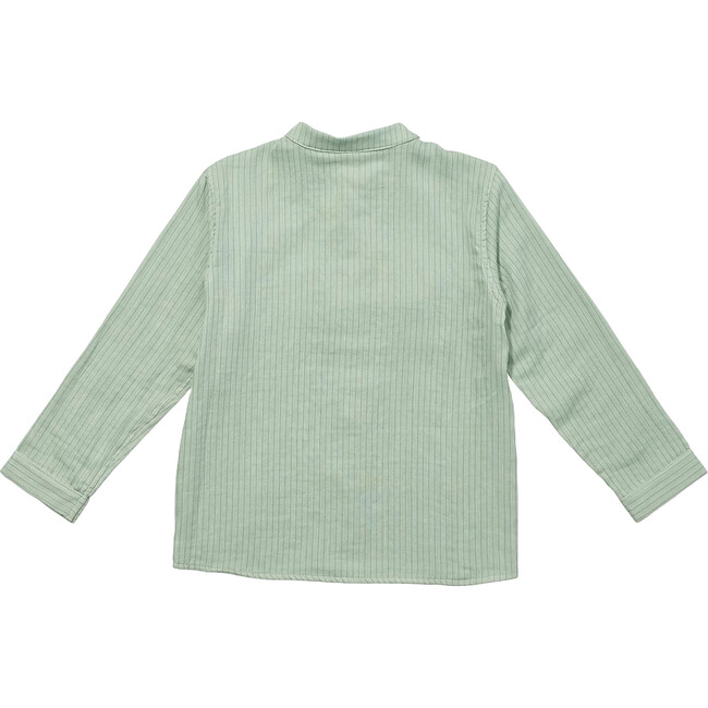 Jack Lee Shirt, Green Herringbone - Button Downs - 3