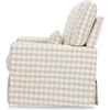 Crawford Pillowback Comfort Swivel Glider, Tan Gingham - Nursery Chairs - 6