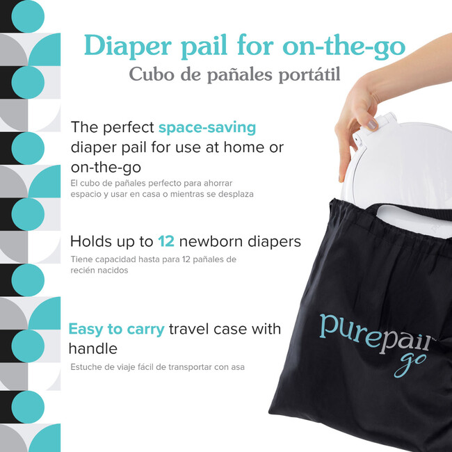 Go Portable Diaper Pail, Slate - Potty Training - 4
