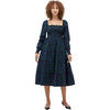Women's The Naomi Nap Tartan Long Cuffed Sleeve Smock Dress, Blackwatch - Dresses - 2