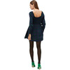 Women's The Norah Nap Tartan Long Cuffed Sleeve Smock Dress, Blackwatch - Dresses - 3
