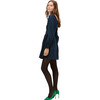 Women's The Norah Nap Tartan Long Cuffed Sleeve Smock Dress, Blackwatch - Dresses - 4