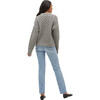 Women's The Kennedy Knit Ribbed NEck Sweater, HeaWomen's Ther Grey - Sweaters - 3