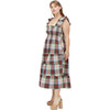Women's The Ellie Nap Tartan Ruffle Sleeve Tiered Smock Dress, Ivory - Dresses - 5