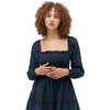 Women's The Naomi Nap Tartan Long Cuffed Sleeve Smock Dress, Blackwatch - Dresses - 5