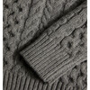 Women's The Kennedy Knit Ribbed NEck Sweater, HeaWomen's Ther Grey - Sweaters - 6