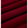 Women's The Persephone Ribbed High Neck Long Cuffed Sleeve Dress, Dark Cherry - Dresses - 9
