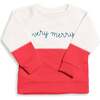 The Organic Embroidered Pullover Sweatshirt, Dip Dye Very Merry - Sweatshirts - 1 - thumbnail
