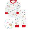 The Organic Long Sleeve Pajama Set, Candy Cottage - Pajamas - 1 - thumbnail