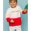 The Organic Embroidered Pullover Sweatshirt, Dip Dye Very Merry - Sweatshirts - 2