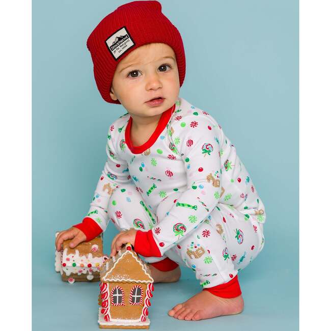 The Organic Long Sleeve Pajama Set, Candy Cottage