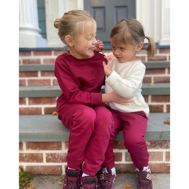 The Organic Sweatpant, Cranberry - Sweatpants - 2