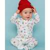 The Organic Zipper Footie, Candy Cottage - Footie Pajamas - 2