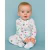 The Organic Zipper Footie, Candy Cottage - Footie Pajamas - 4
