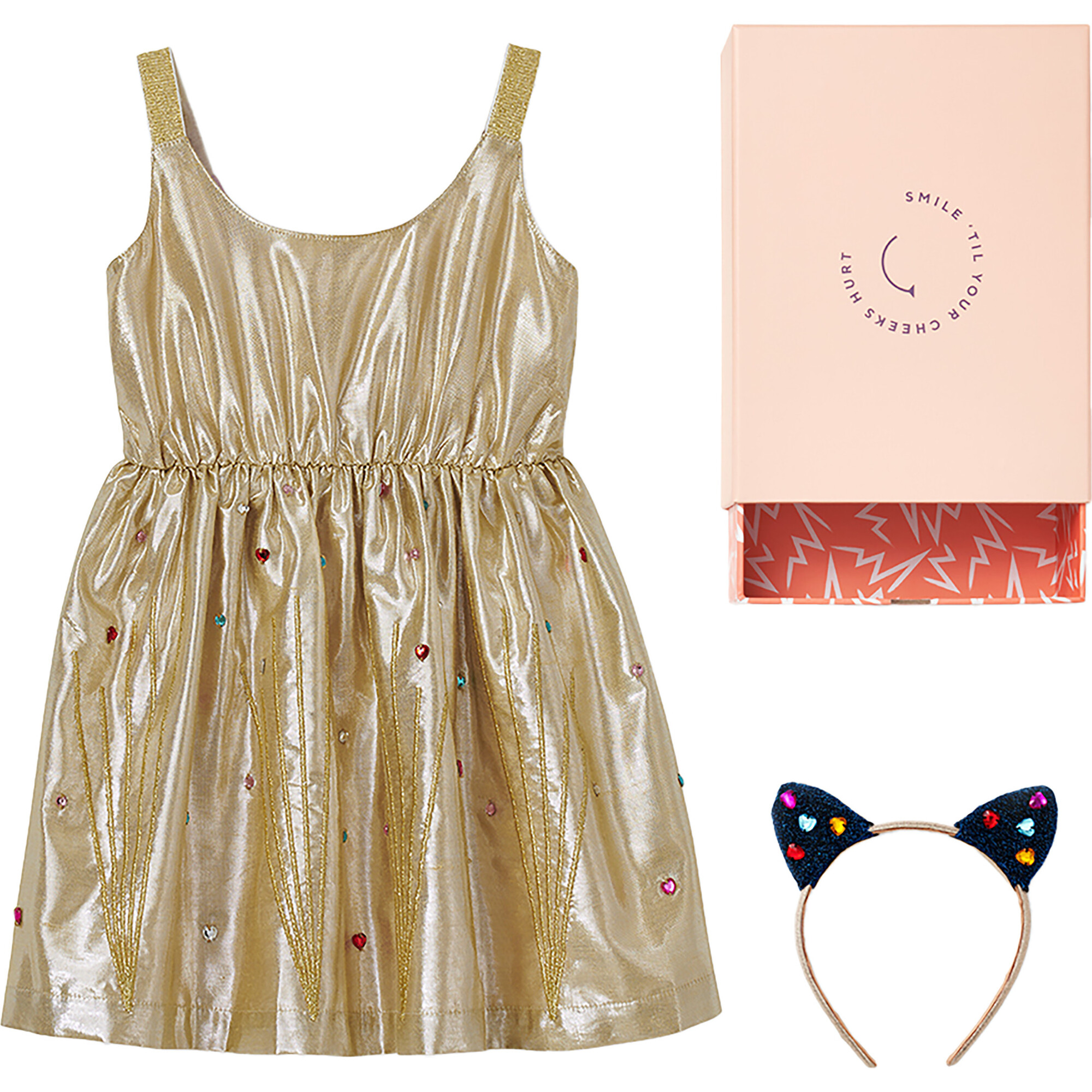 Gemtastic Gold Party Dress Up Gift Box - Mixed Gift Sets - 1