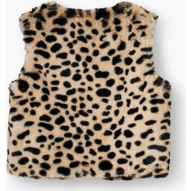 Faux Fur Leopard Gilet - Coats - 3