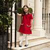 Kensington Girls Dress, Pillar Box Red - Dresses - 2