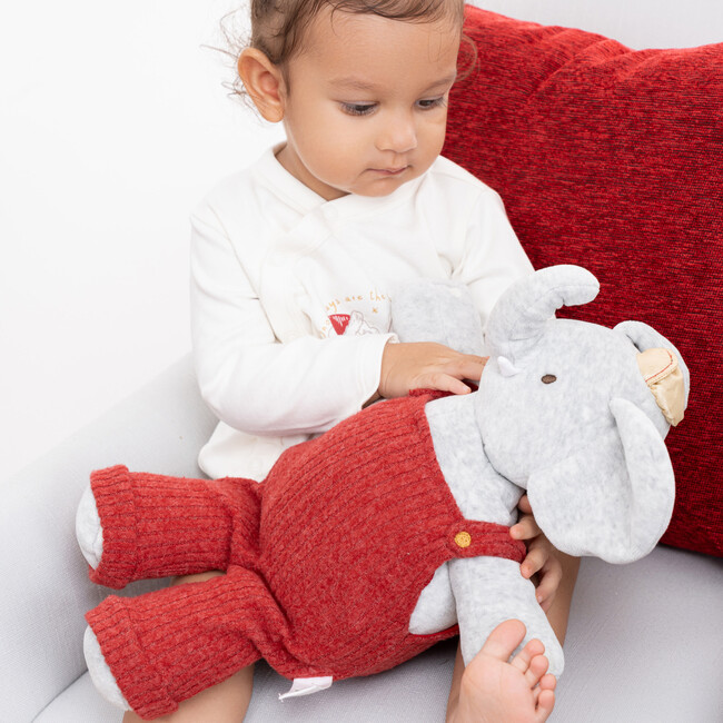 Holiday Alvin The Elephant Dungaree, Red - Plush - 2