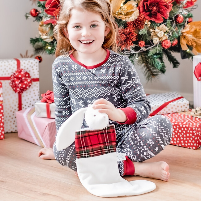 Holiday Havah The Bunny Stocking, Red - Stockings - 2