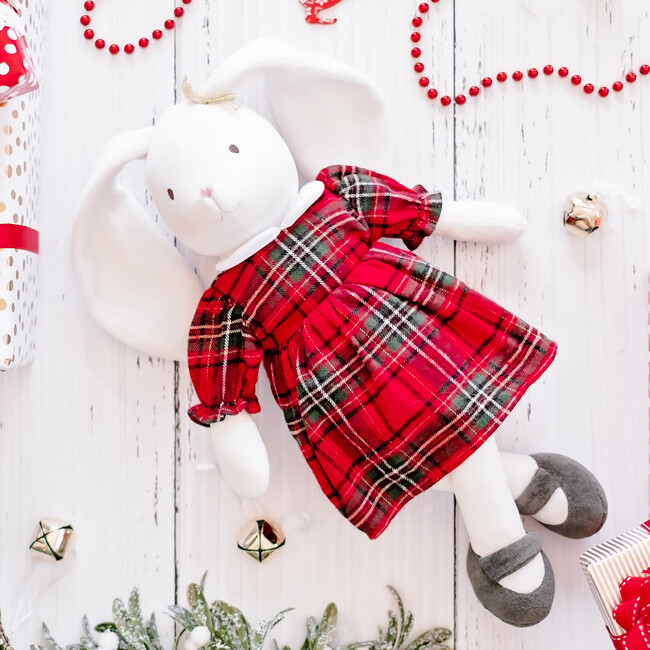 Holiday Havah The Bunny Plaid Dress, Red - Plush - 4