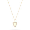 Women's Pavé Shield 14K Yellow Gold Necklace - Necklaces - 1 - thumbnail