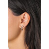 Women's Crown Jewels Gemstone Chunky Tube 14K Yellow Gold J-Hoops - Earrings - 2